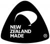 Buy NZ Made black triangular tag with kiwi - for products made in NZ